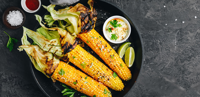 Grilled Corn and Lime